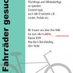 Fahrräder gesucht