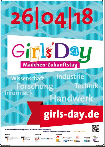 Girls Day 2018 - Wir sind dabei