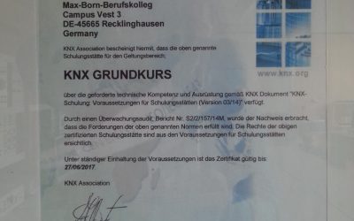 KNX – Grundkurs in der Abteilung Elektrotechnik 2018/2019