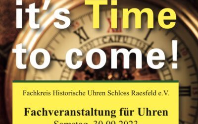 Time to come! 26. Antike Uhrenmesse am 30. September